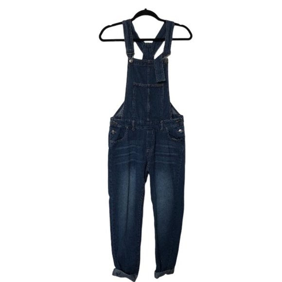 Buffalo David Bitton Ashley Dark Wash Denim Bib Overalls - Picture 3 of 8